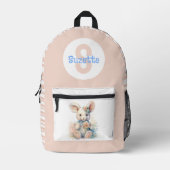 Dos Imprimé Sac à langer bébé lapin (Recto)