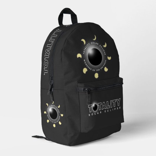 Dos Imprimé Totalité Eclipse | Imprimer le sac à couture (Coin arrière gauche)