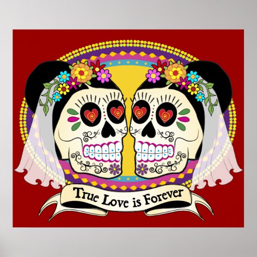 Dos Novias (2 bruidjes) afdrukken Poster (Voorkant)