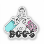 Dose of Boos Halloween Medical Sticker (Voorkant)