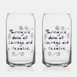 Dose of Courage Glass Blikvorm Glas