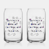 Dose of Courage Glass Blikvorm Glas (Achterkant)