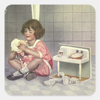 Doseerdegens Vierkante Sticker