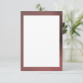 Dosisgrens Roos blanco invitatie Sjabloon Kaart (Staand voorkant)