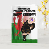 D'Ospreys de fanatique carte d'anniversaire pour (Fleur jaune)