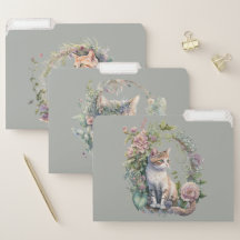 Chats et chatons à fleurs