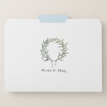 Couronne olive - customisez-la avec votre nom !