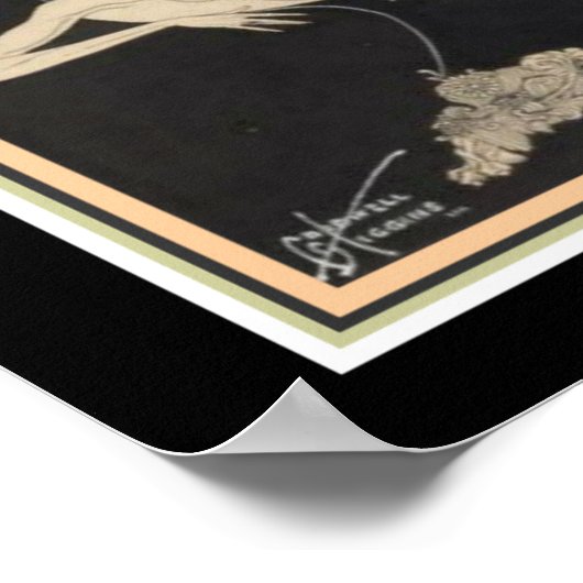 "Dossier de mon existence" Art Déco Imprimer 16 x  (Coin)