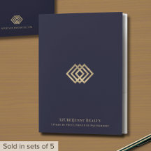 Dossier de présentation moderne Marine Gold Logo