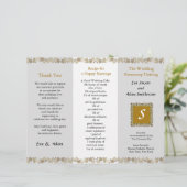 Dossier du programme de mariage Feuille d'or (Debout devant)