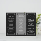 Dossier du programme de mariage Noir classique (Debout devant)