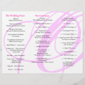 Dossier du programme de mariage Twirl rose noir (Dos)