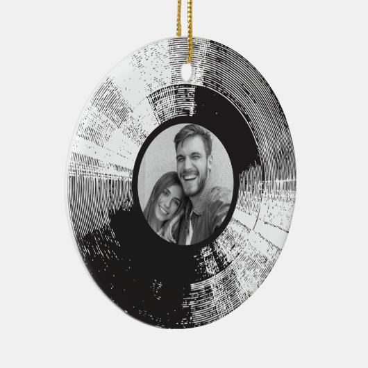 Dossier en vinyle avec ornement en céramique photo (Droite)