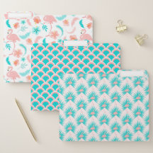 Flamant rose Turquoise Tropical Rose