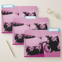 Jardin fractal rose & azure