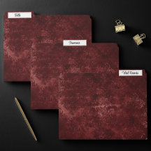 Velvety Henna Damask | Grunge rouge