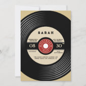 Dossier Vinyle vintage Invitation Anniversaire (Devant)