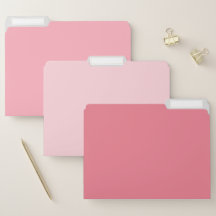 Dossiers Pastel Pretty Pink