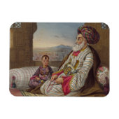 Dost Mahommed (1793-1863) Koning van Caubul en zij Magneet (Horizontaal)