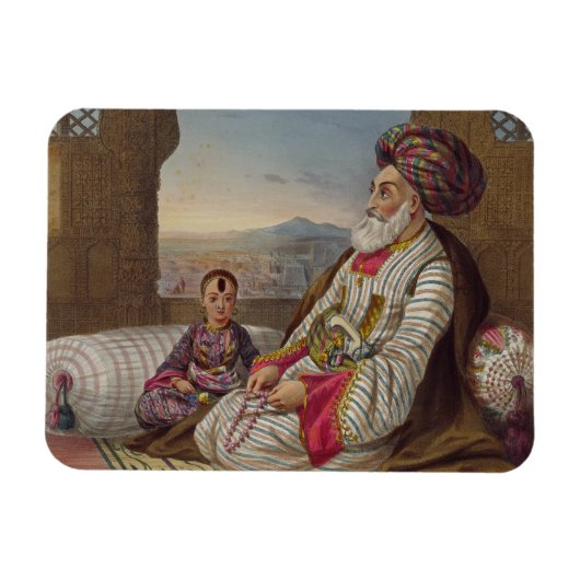 Dost Mahommed (1793-1863) Koning van Caubul en zij Magneet (Horizontaal)