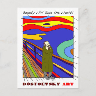 Dostoevsky art "Munch"-briefkaart Briefkaart