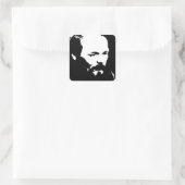 Dostoevsky Vierkante Sticker (Tas)