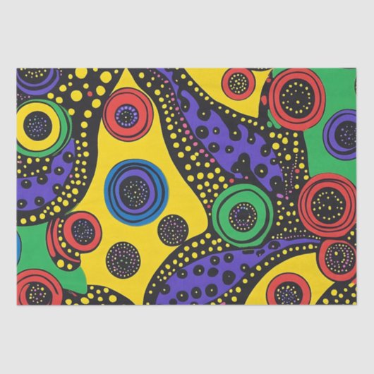 Dot art abstract 9 tissuepapier (Voorkant)