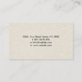 Dot Art Enso Circle en Bonsai Tree Visitekaartje (Achterkant)