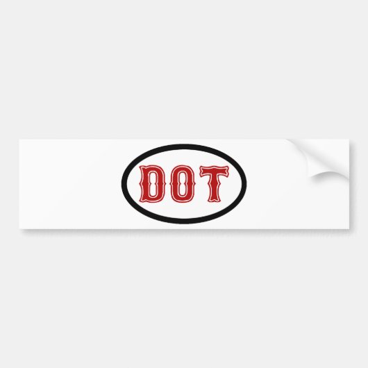 DOT City Bumpersticker (Voorkant)