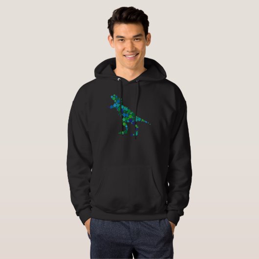 Dot Day Rex Dinosaur Polka Dot Pattern Internation Hoodie (Voorkant volledig)