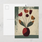Dot dot bloem #002 briefkaart (Voorkant / Achterkant)