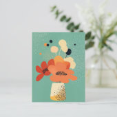 Dot dot bloem #011 briefkaart (Staand voorkant)