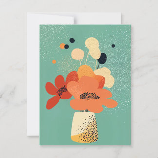 Dot dot bloem #011 briefkaart