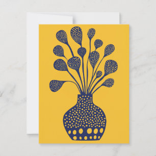 Dot dot bloem #014 briefkaart