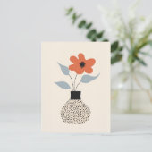 Dot dot bloem #022 briefkaart (Staand voorkant)