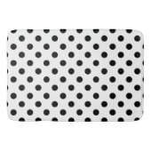 Dot Dot Dot Black & White Polka Badmat (Voorkant)