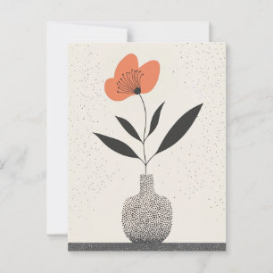 Dot Dot Flower #001 Briefkaart