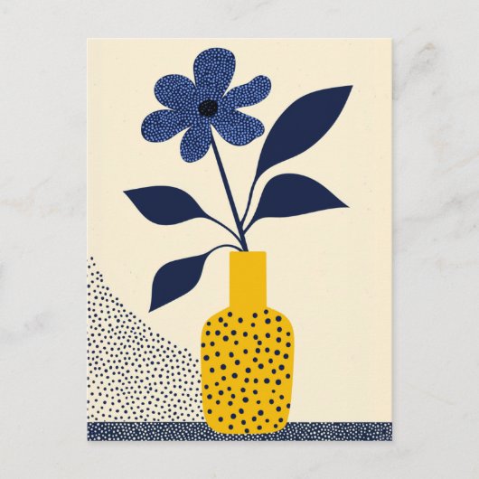 Dot Dot Flower #015 Briefkaart (Voorkant)