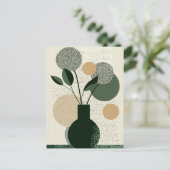 Dot Dot Flower #018 Briefkaart (Staand voorkant)