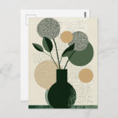 Dot Dot Flower #018 Briefkaart (Voorkant / Achterkant)