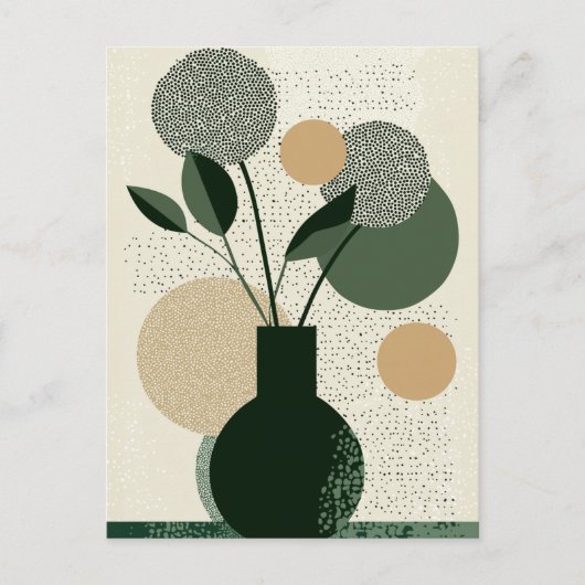 Dot Dot Flower #018 Briefkaart (Voorkant)