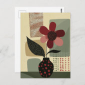 Dot Dot Flower #020 Briefkaart (Voorkant / Achterkant)