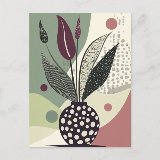 Dot Dot Flower #021 Briefkaart (Voorkant)