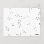 Dot, Dove Grey Briefkaart (Achterkant)