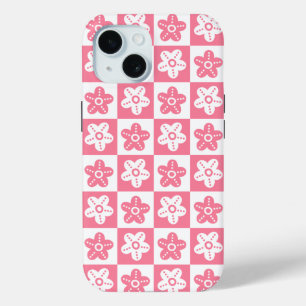 Dot Flower Pink White