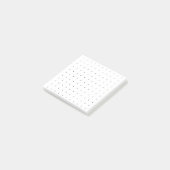 Dot-Grid/Bullet 3x3 (zwarte Stippen) Post-it® Notes (Schuin)