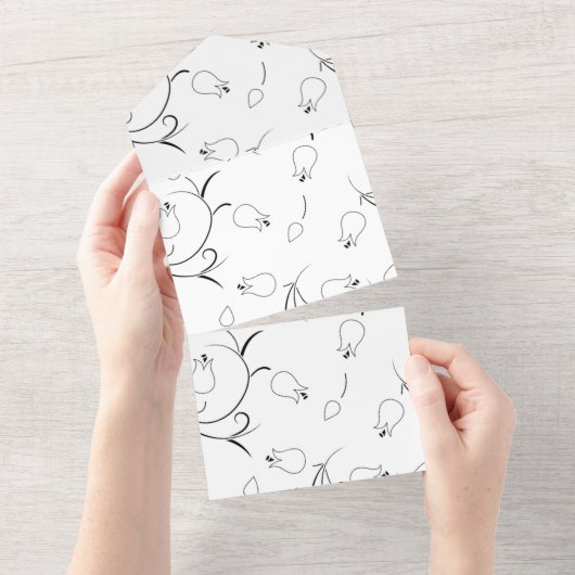 Dot, grijze gans all in one uitnodiging (Afscheurbaar)