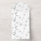 Dot, grijze gans all in one uitnodiging (Binnen)