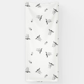 Dot, grijze nikkelbanner spandoek (Verticaal)