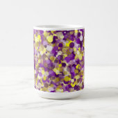 Dot jaune violet 15oz Mug (Centre)